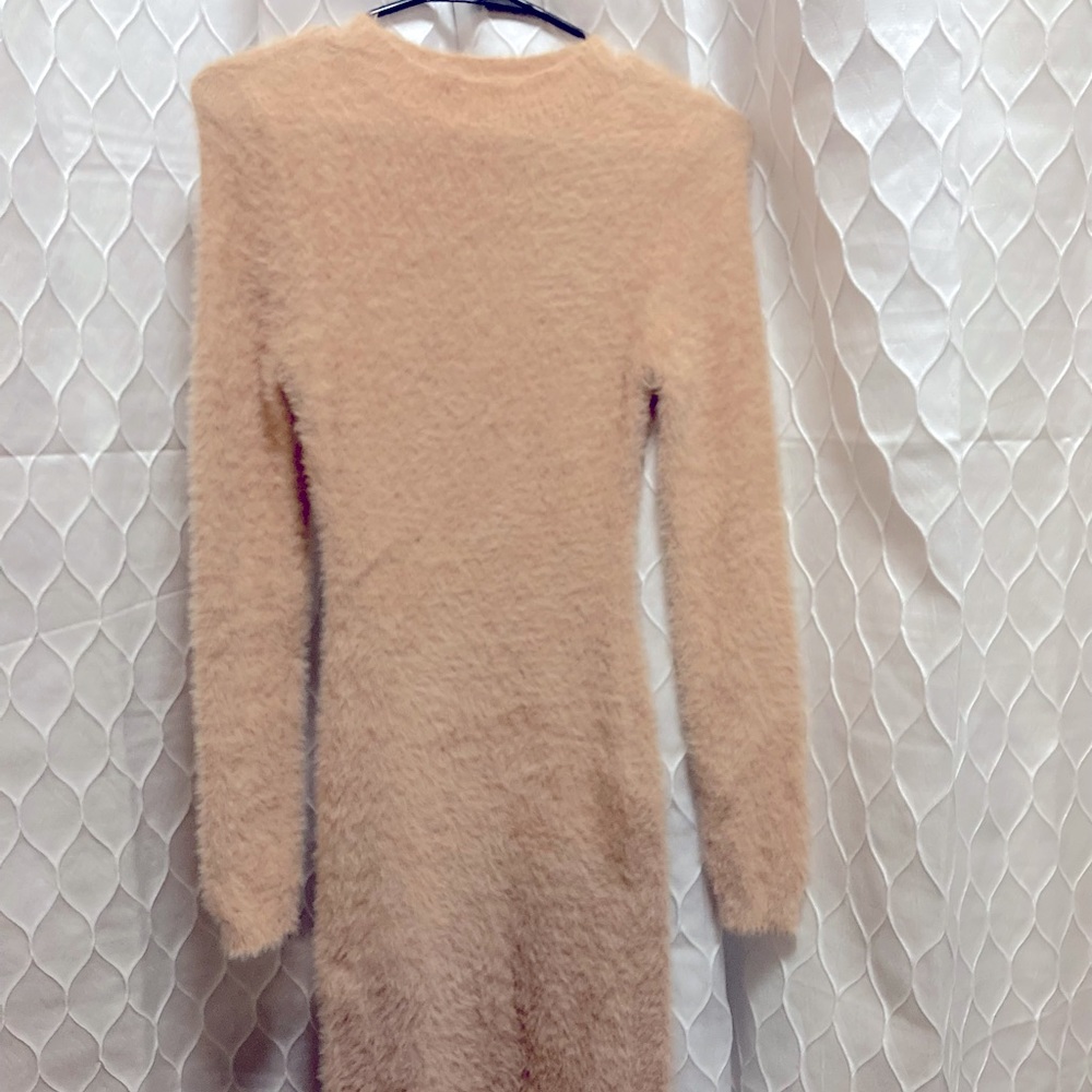 Cream Color Fashion Nova Sweater Dress Great Condition Trendy Fashion
